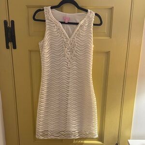 Elegant Lilly Pulitzer sz small Cream Sleeveless Dress